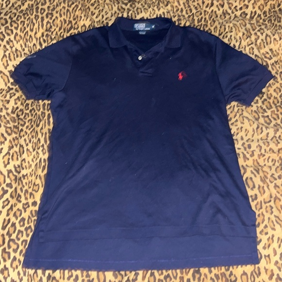 dark blue polo with red pony - Picture 1 of 2